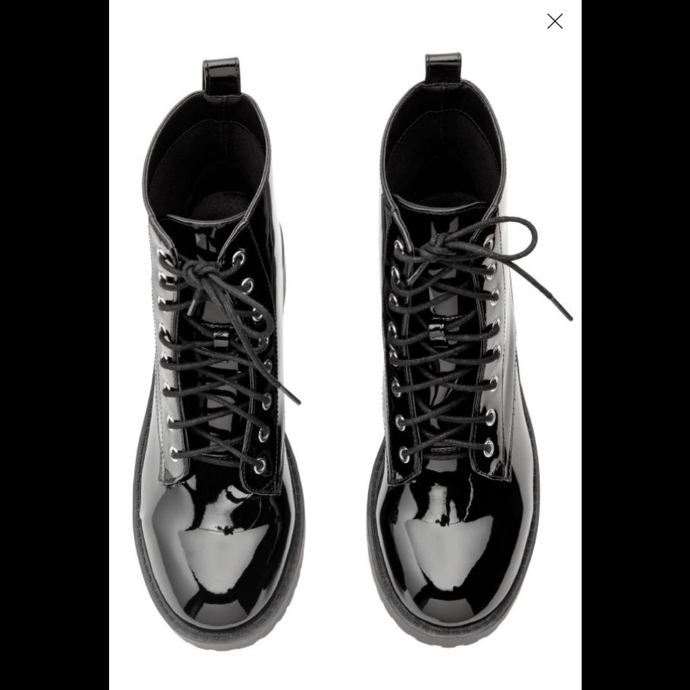 H&M Patent Leather Boots